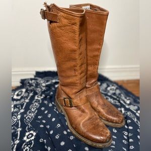 Frye Veronica Slouch Leather Boots - size 9